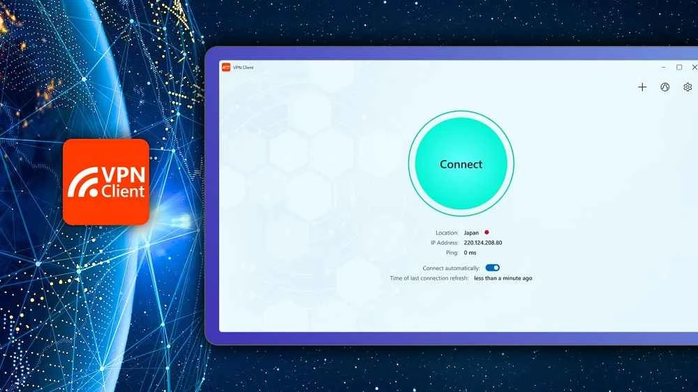 VPN Client — kuvakaappaus 1